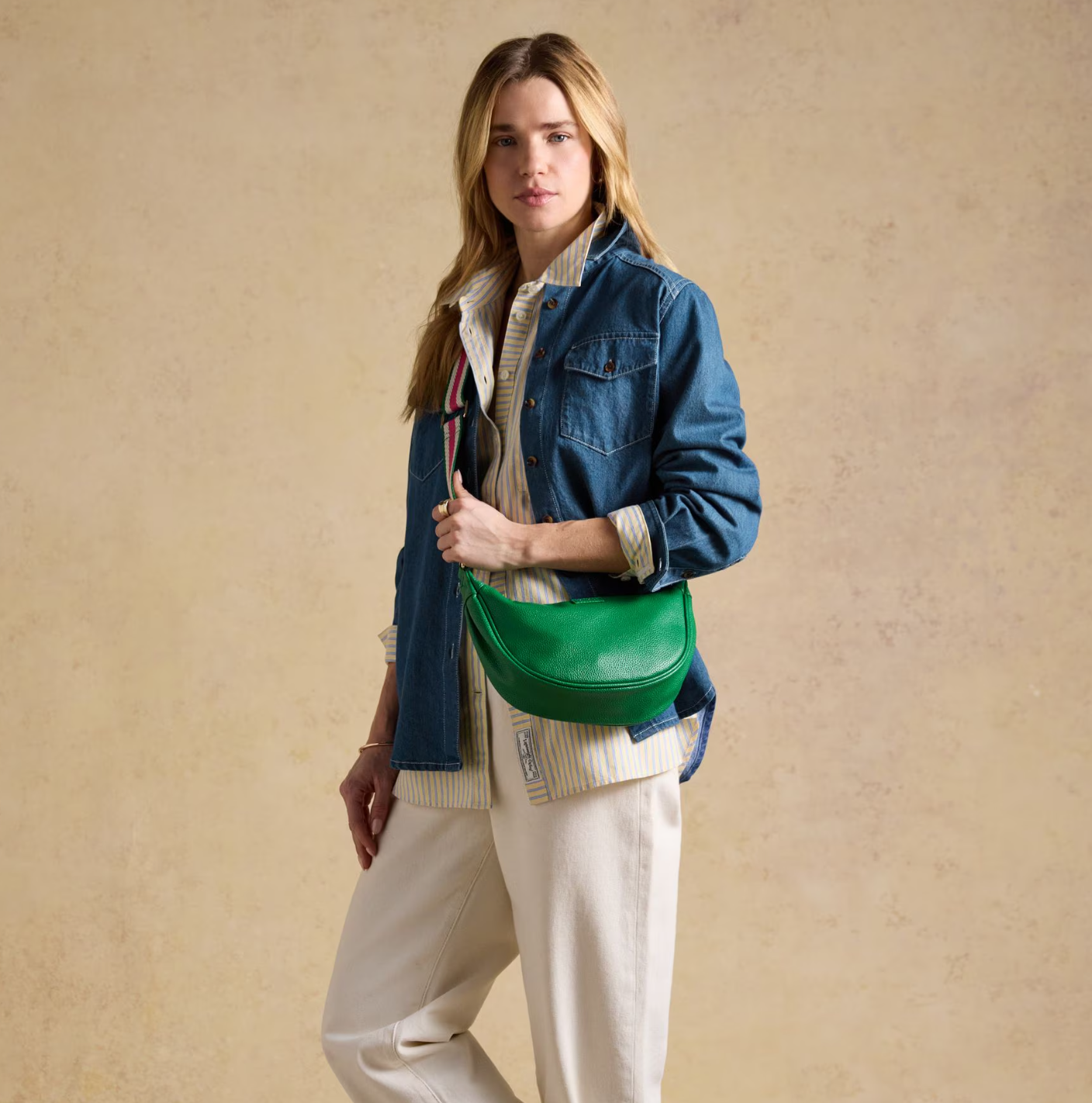 Jade Half Moon Cross Body Bag