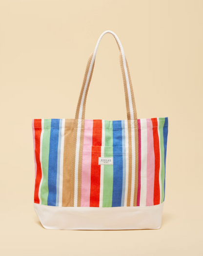 Promenade Multi Stripe Canvas Tote Bag
