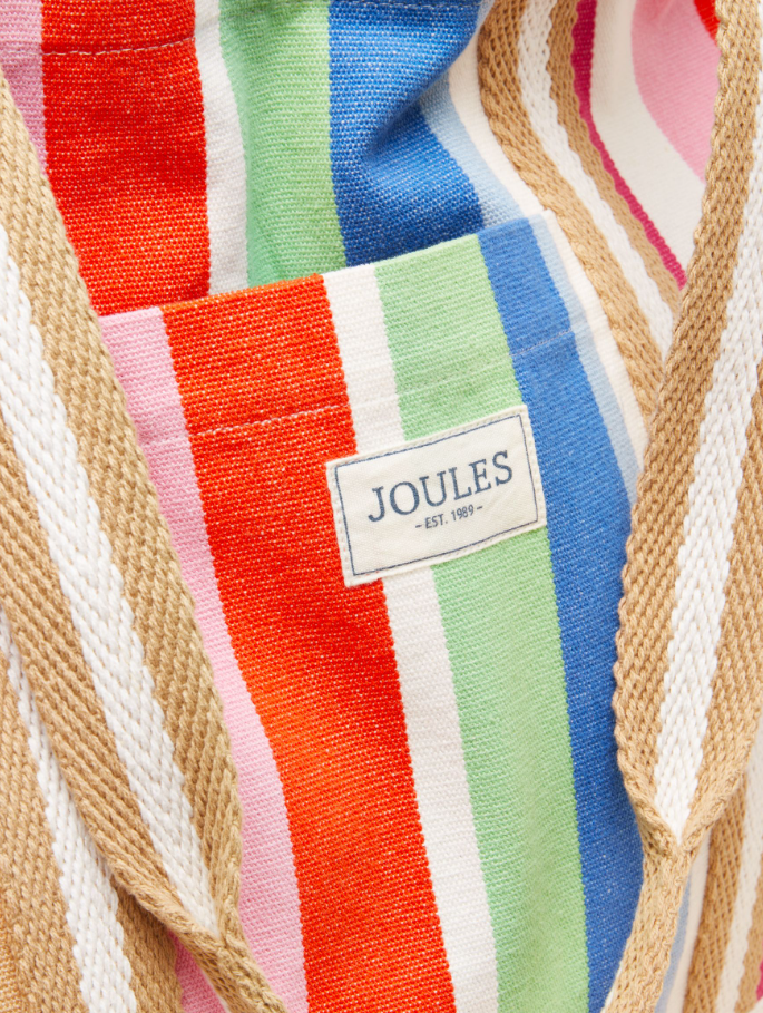 Promenade Multi Stripe Canvas Tote Bag