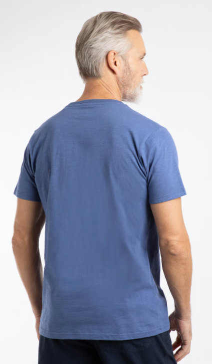 Weird Fish Fished Branded T-shirt Faded Blue