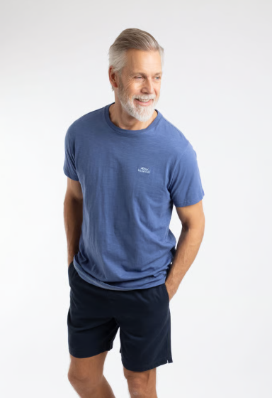 Weird Fish Fished Branded T-shirt Faded Blue
