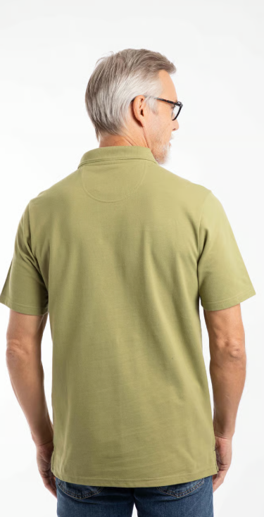 Miles Pique Washed Oak Polo Shirt