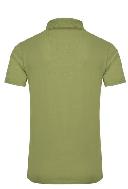 Miles Pique Washed Oak Polo Shirt