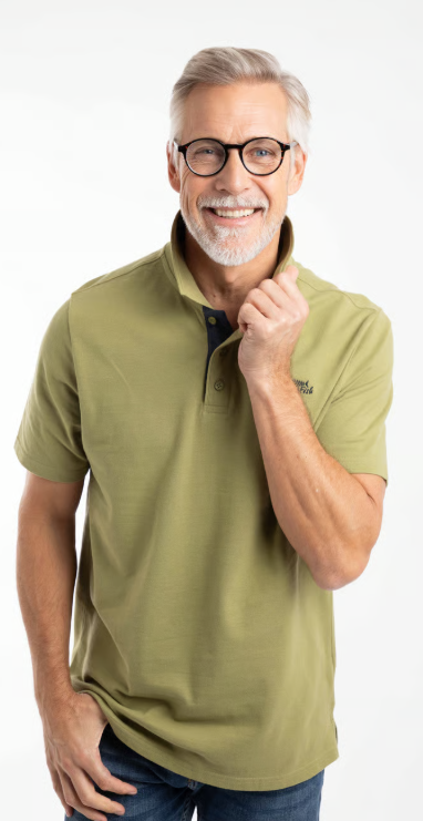 Miles Pique Washed Oak Polo Shirt