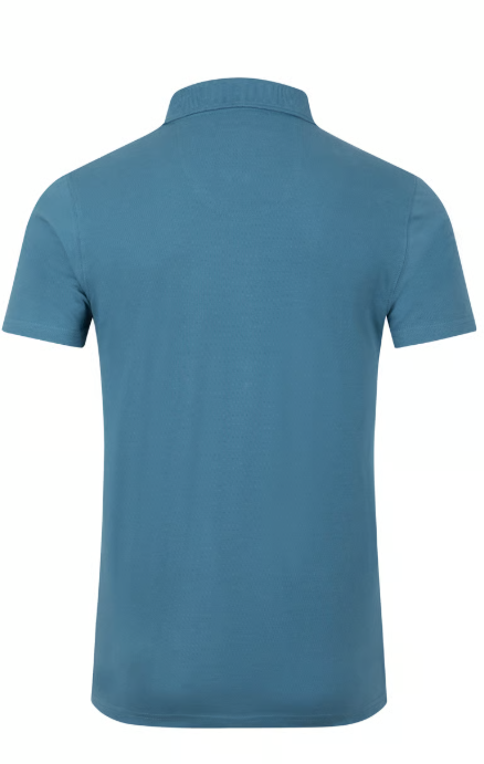 Miles Pique Faded Blue Polo Shirt