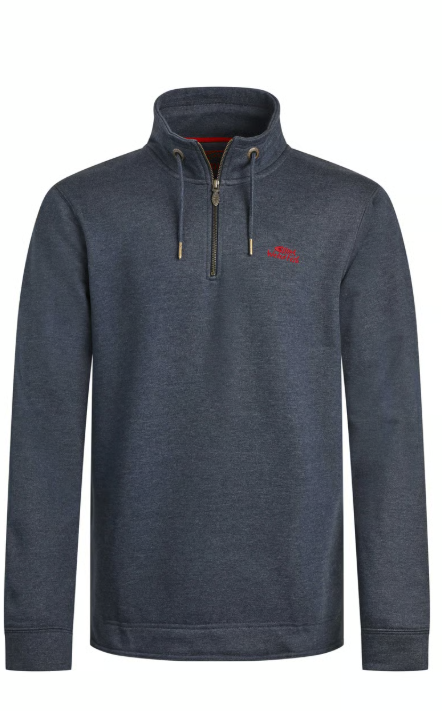 Brampton 1/4 Zip Navy Sweatshirt