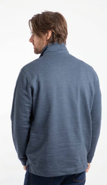 Brampton 1/4 Zip Navy Sweatshirt