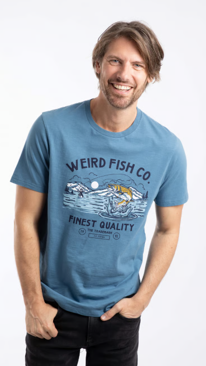 Fish Out Of Water Washed Blue T-shirt
