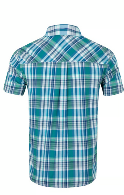 Weird Fish Judd Short Sleeve Check Shirt Faded Blue