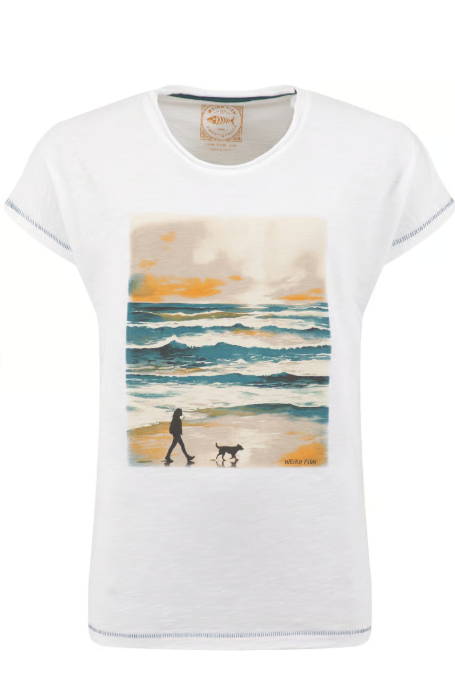 Weird Fish Walking Club White T-Shirt