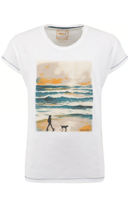 Weird Fish Walking Club White T-Shirt