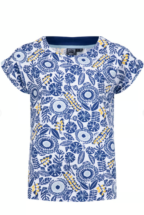 Paw Paw Printed Blue Sapphire Jersey T-Shirt