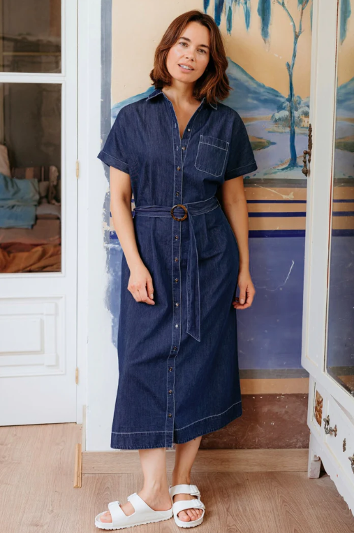 Lourdes Midi Shirt Dress