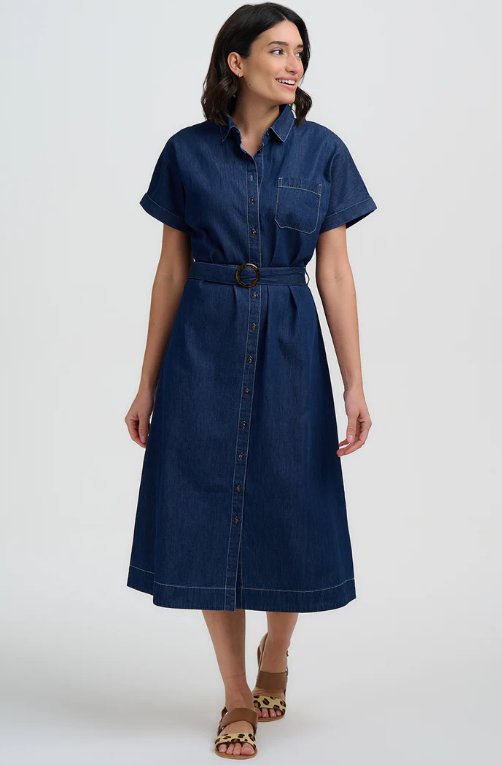 Lourdes Midi Shirt Dress