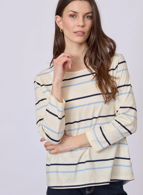 RedGreen Croco Stripe T-shirt Blue