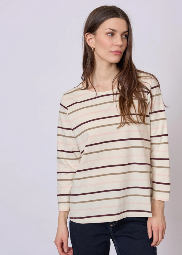 RedGreen Croco Stripe T-shirt Rose