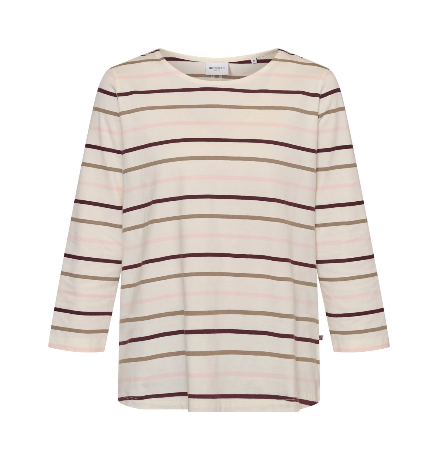 RedGreen Croco Stripe T-shirt Rose