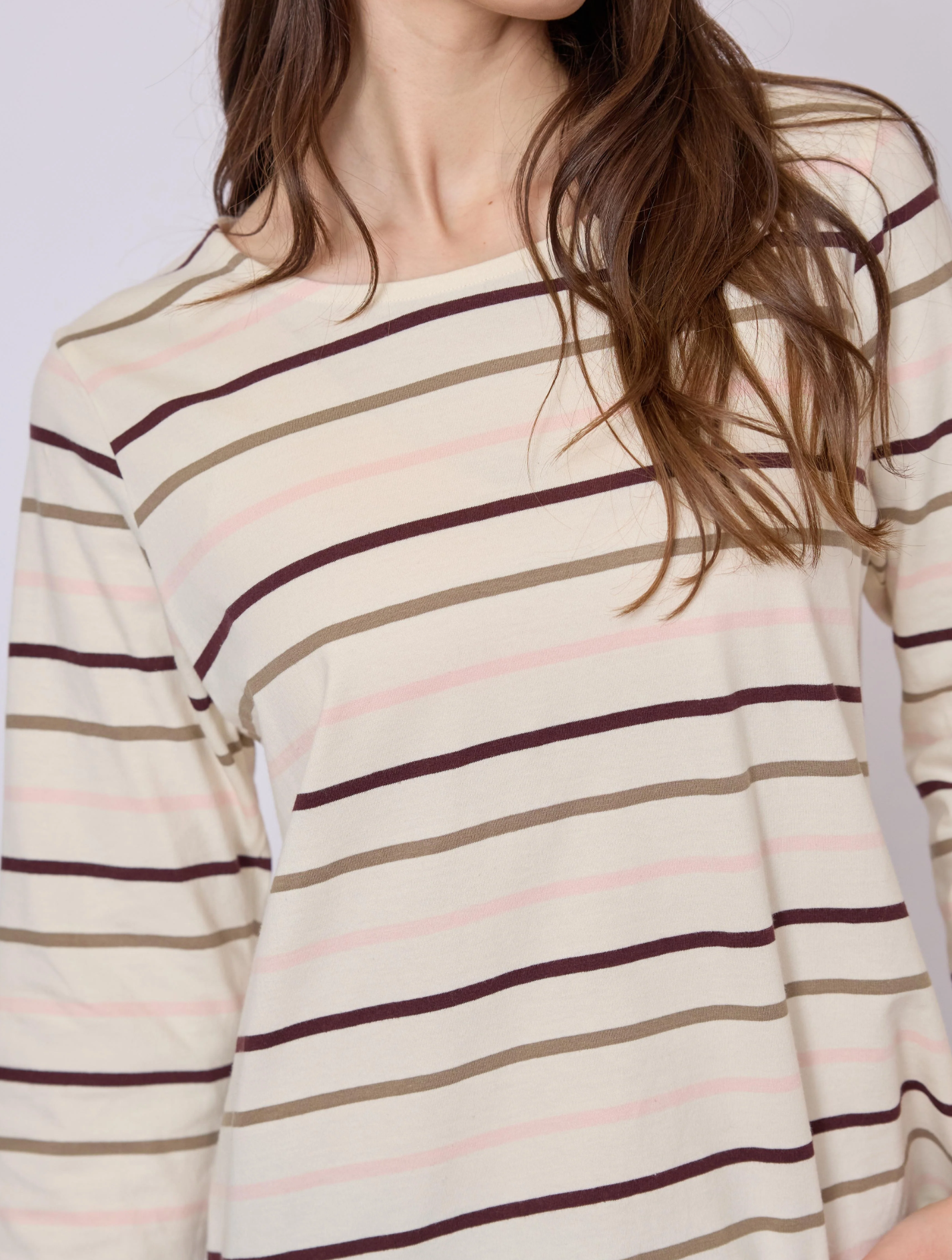 RedGreen Croco Stripe T-shirt Rose