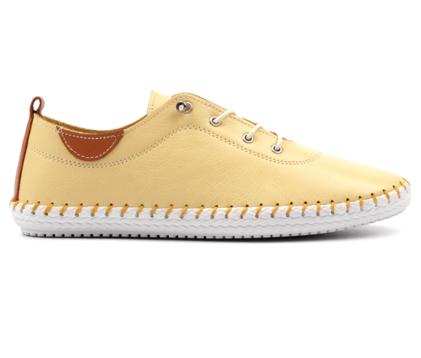 Lunar Shoes St Ives Plimsolls Lemon