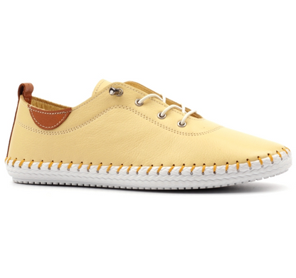 Lunar Shoes St Ives Plimsolls Lemon