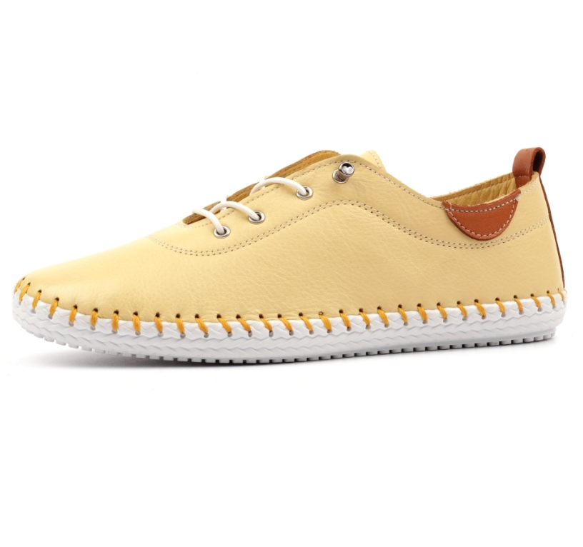 Lunar Shoes St Ives Plimsolls Lemon
