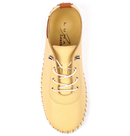 Lunar Shoes St Ives Plimsolls Lemon