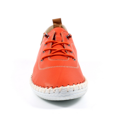 Lunar Shoes St Ives Plimsolls Orange