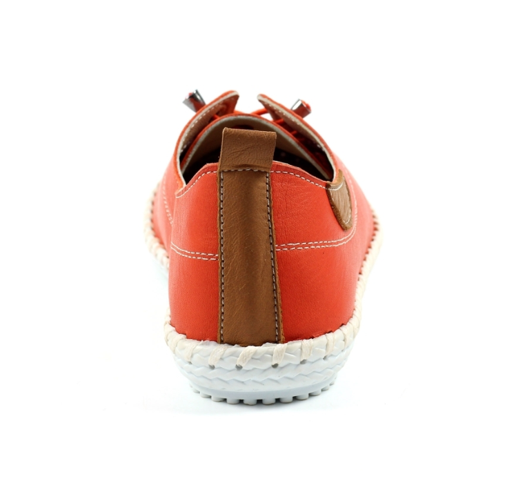 Lunar Shoes St Ives Plimsolls Orange