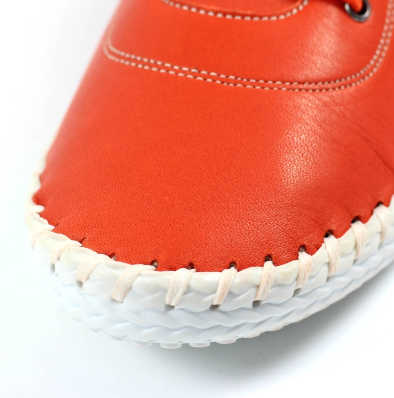 Lunar Shoes St Ives Plimsolls Orange