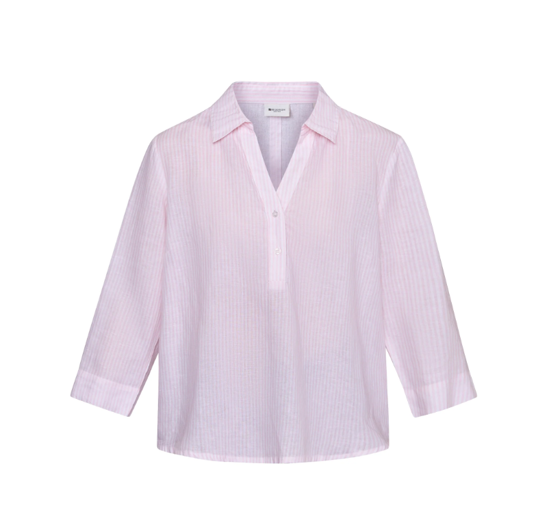 RedGreen Annika Stripe Blouse Rose