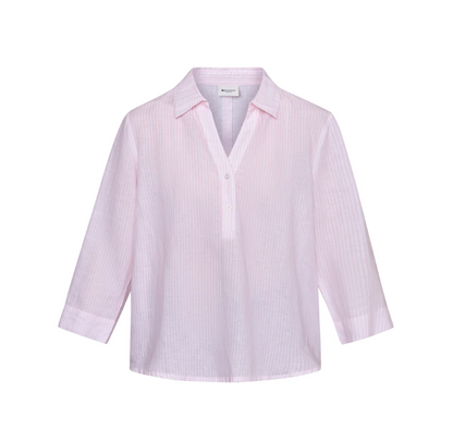 RedGreen Annika Stripe Blouse Rose