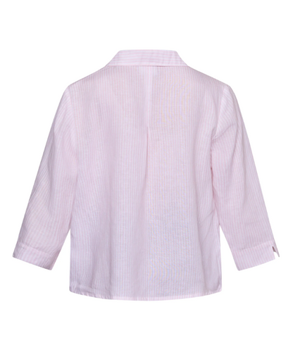 RedGreen Annika Stripe Blouse Rose