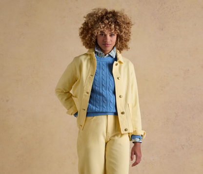 Marlow Light Yellow Denim Jacket