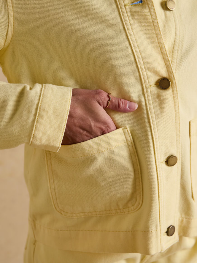 Marlow Light Yellow Denim Jacket