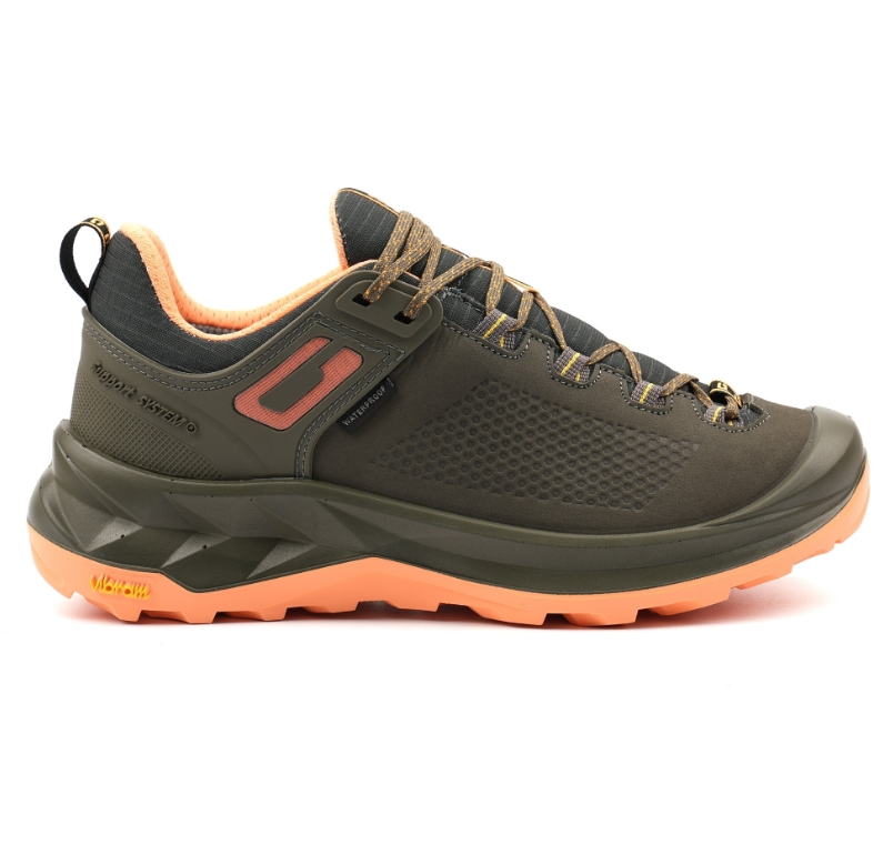 Grisport Lady Nomad Wide Fit Walking Shoes Green