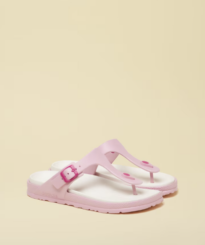 Joules Soleil Buckle Flip Flops Pink