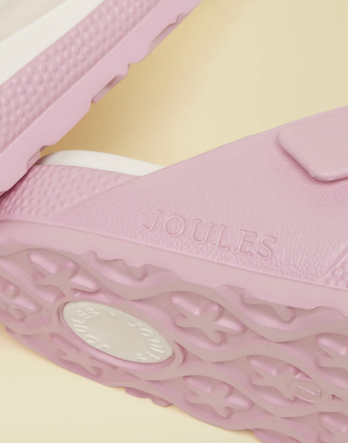 Joules Soleil Buckle Flip Flops Pink