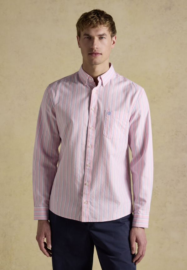 Joules Classic Fit Oxford Shirt Pink
