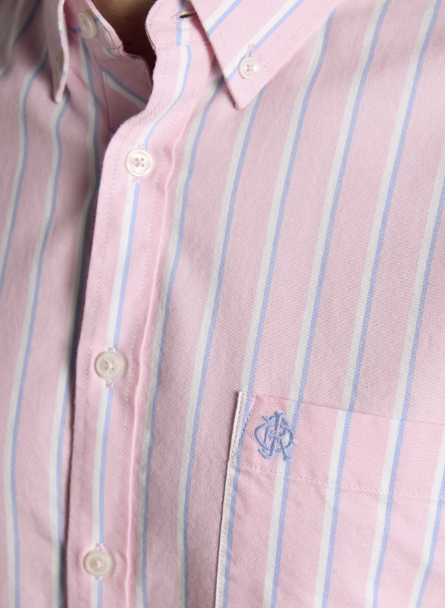Joules Classic Fit Oxford Shirt Pink