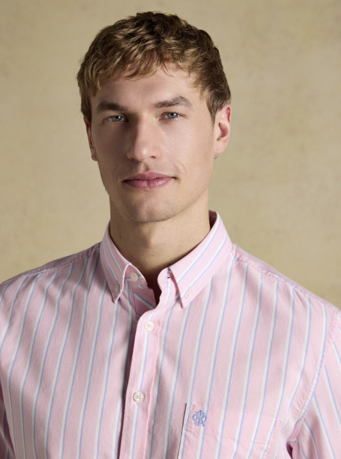 Joules Classic Fit Oxford Shirt Pink