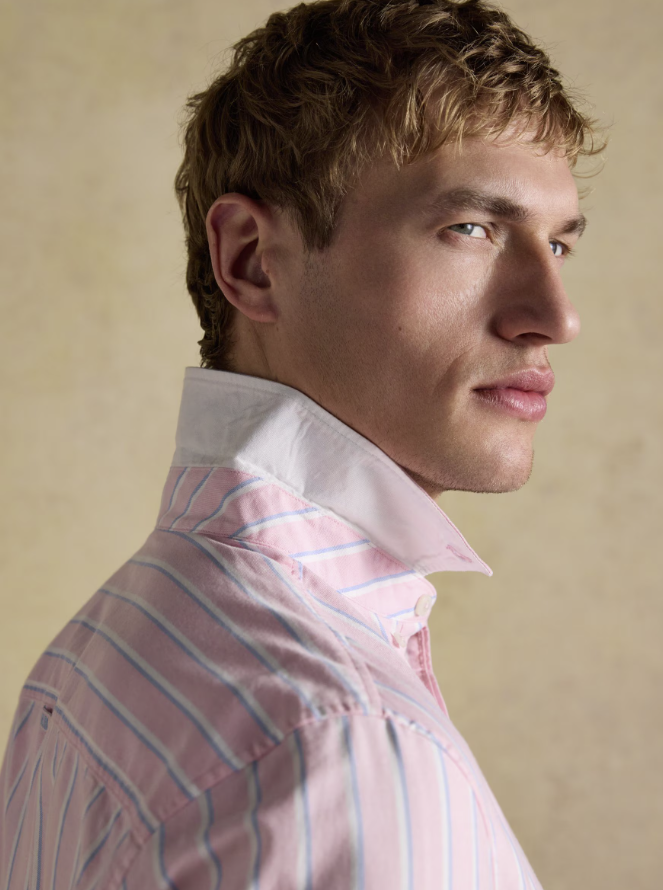 Joules Classic Fit Oxford Shirt Pink