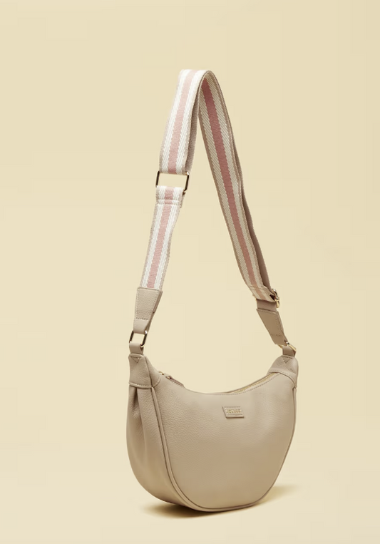 Joules Jade Half Moon Cross Body Bag Neutral