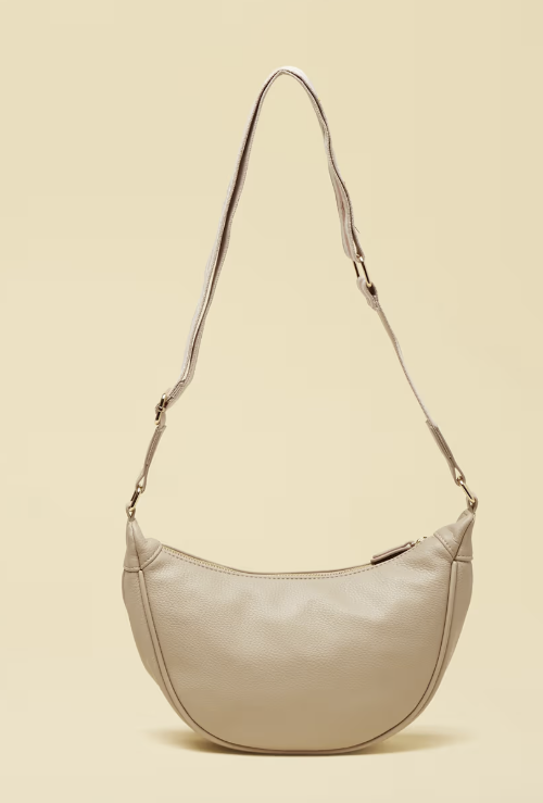 Joules Jade Half Moon Cross Body Bag Neutral