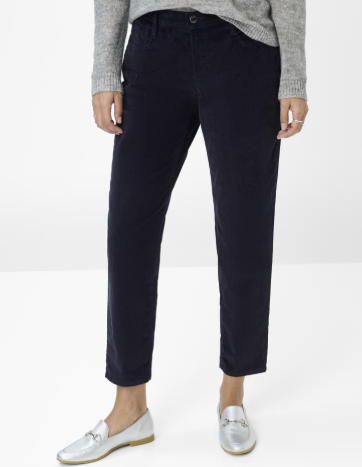 Brax Mary Corduroy Trousers Navy