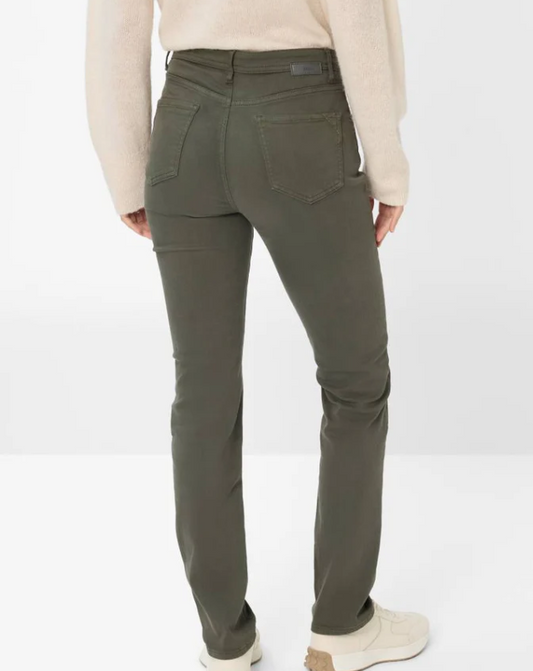 Brax Mary Winter Dream Trousers Dark Khaki