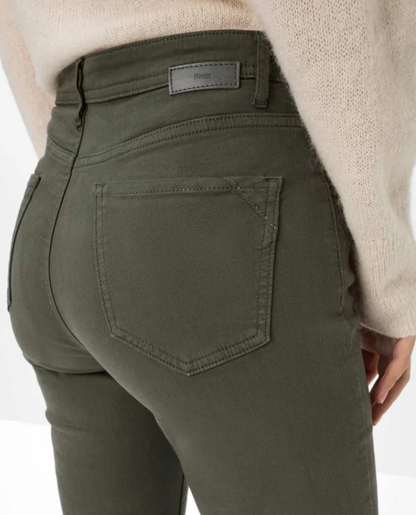 Brax Mary Winter Dream Trousers Dark Khaki