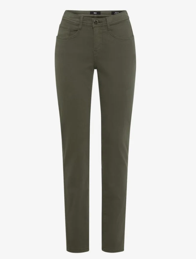 Brax Mary Winter Dream Trousers Dark Khaki
