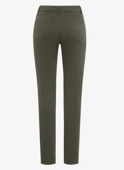Brax Mary Winter Dream Trousers Dark Khaki