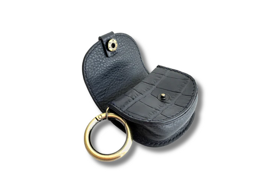 Barkworth Reeve Muckton Mini Leather Pouch Navy