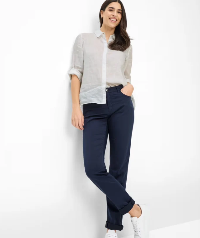 Brax Mary Winter Dream Trousers Navy